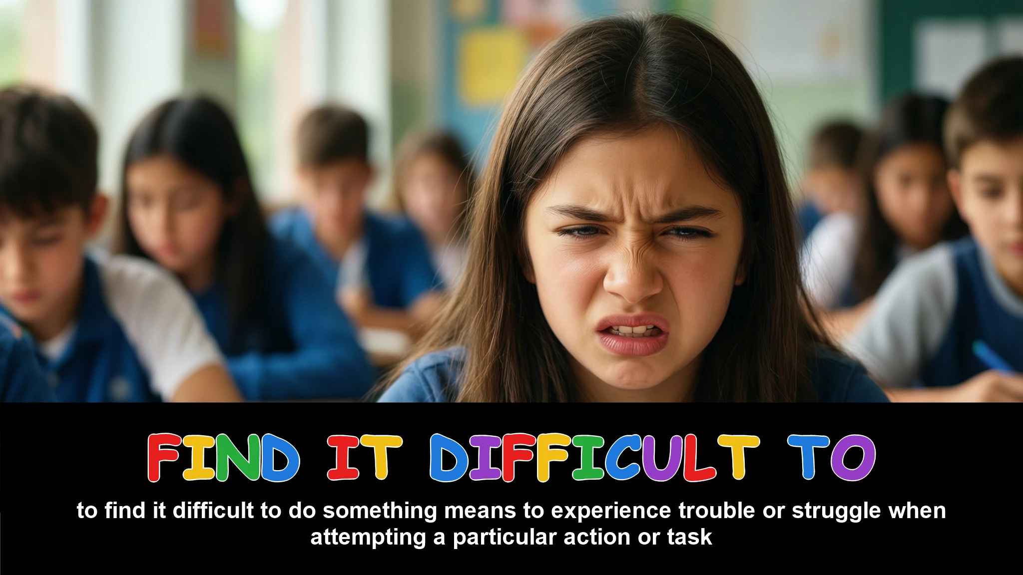 English Illustration for find it difficult to